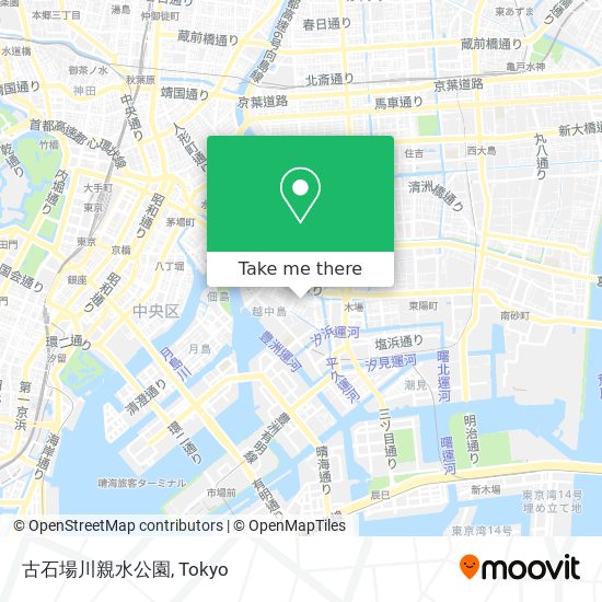 古石場川親水公園 map