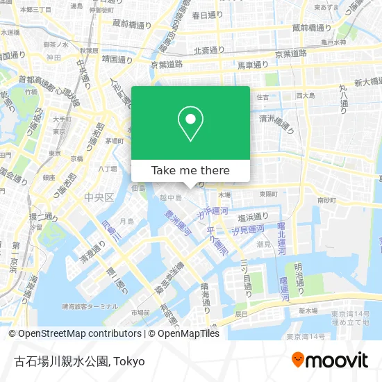 古石場川親水公園 map