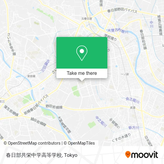 春日部共栄中学高等学校 map