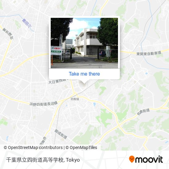 千葉県立四街道高等学校 map