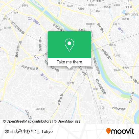 双日武蔵小杉社宅 map