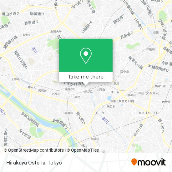 Hirakuya Osteria map