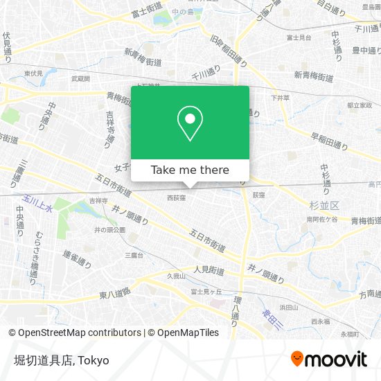 堀切道具店 map