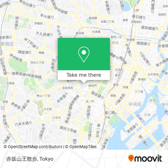 赤坂山王散歩 map