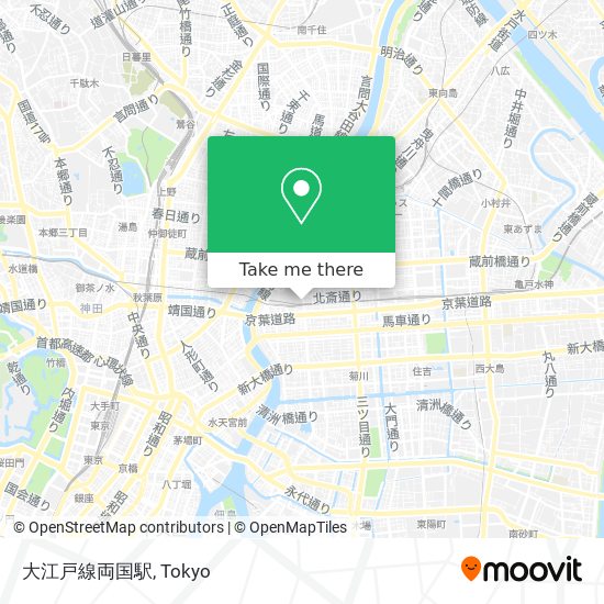 大江戸線両国駅 map