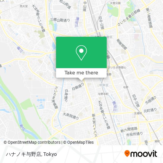 ハナノキ与野店 map