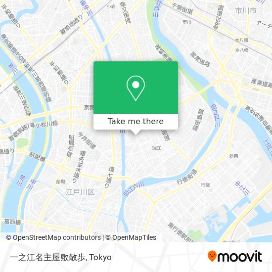 一之江名主屋敷散歩 map