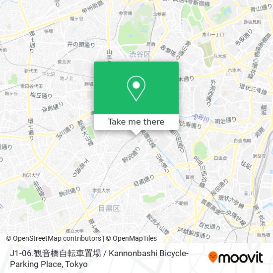 J1-06.観音橋自転車置場 / Kannonbashi Bicycle-Parking Place map