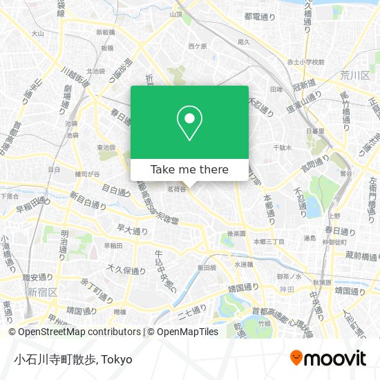 小石川寺町散歩 map