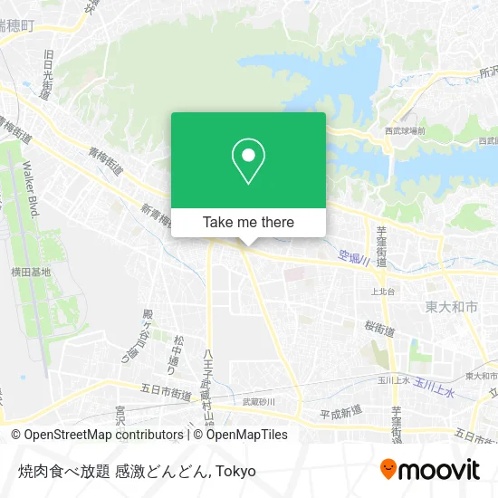 焼肉食べ放題 感激どんどん map