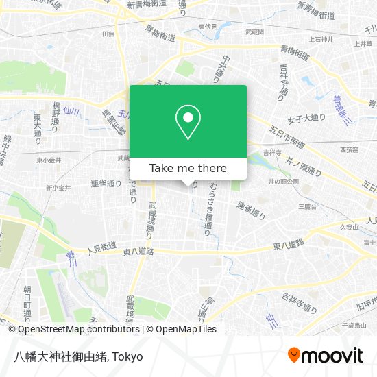 八幡大神社御由緒 map