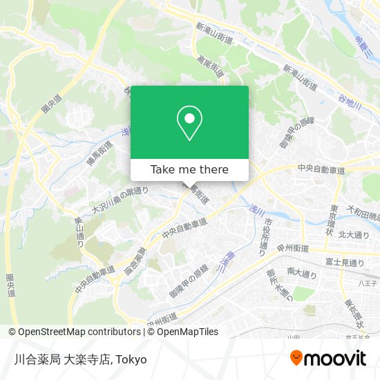 川合薬局 大楽寺店 map