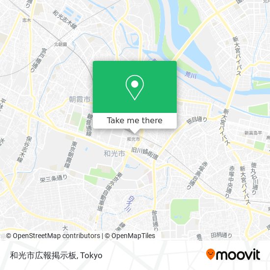 和光市広報掲示板 map