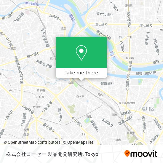 株式会社コーセー 製品開発研究所 map
