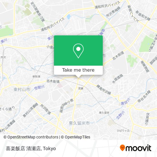 喜楽飯店 清瀬店 map