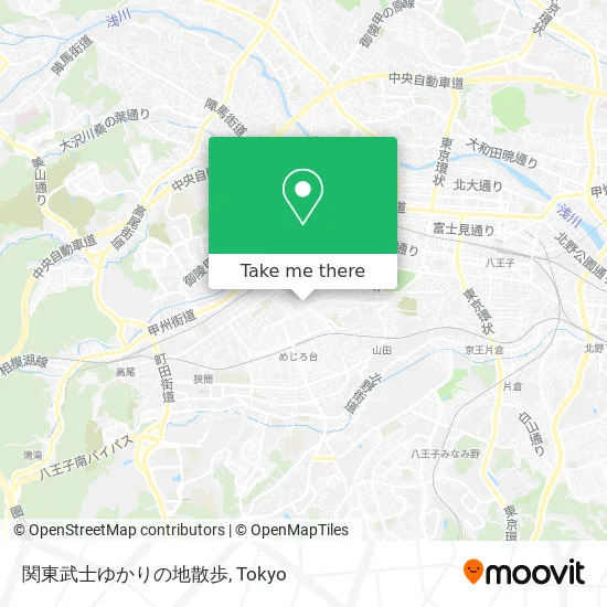 Kanto Samurai Historical Walk map