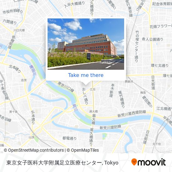 東京女子医科大学附属足立医療センター map
