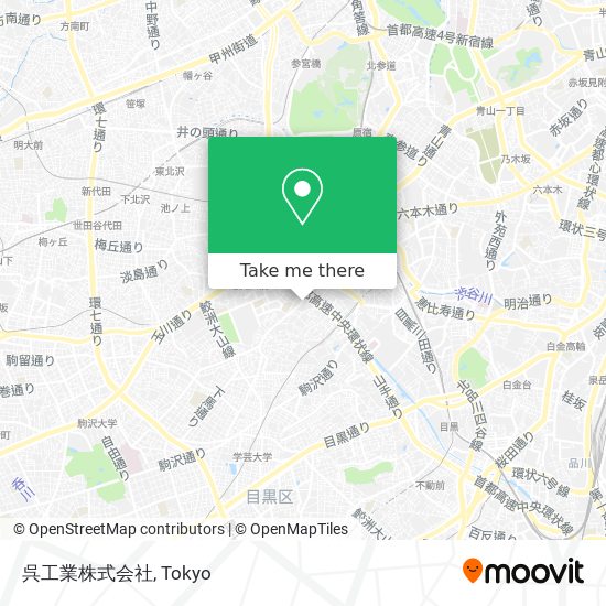 呉工業株式会社 map