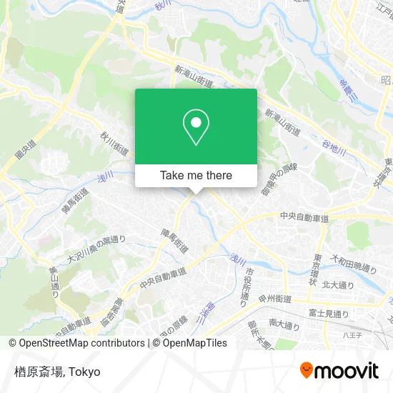 楢原斎場 map