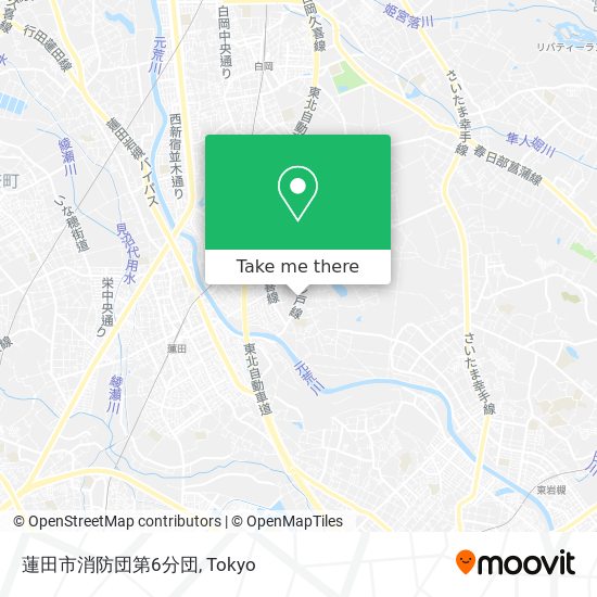 蓮田市消防団第6分団 map