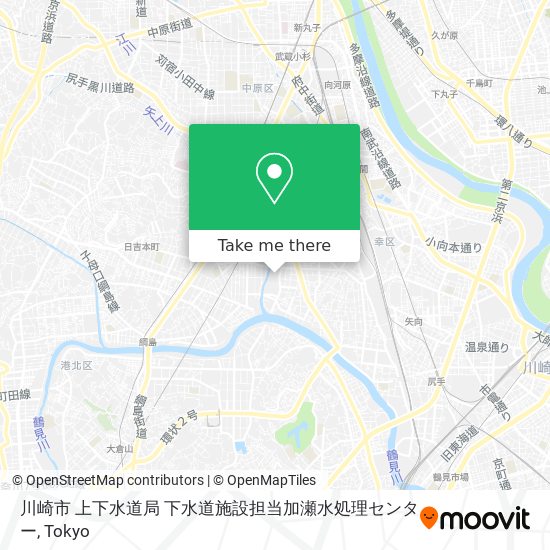 川崎市 上下水道局 下水道施設担当加瀬水処理センター map