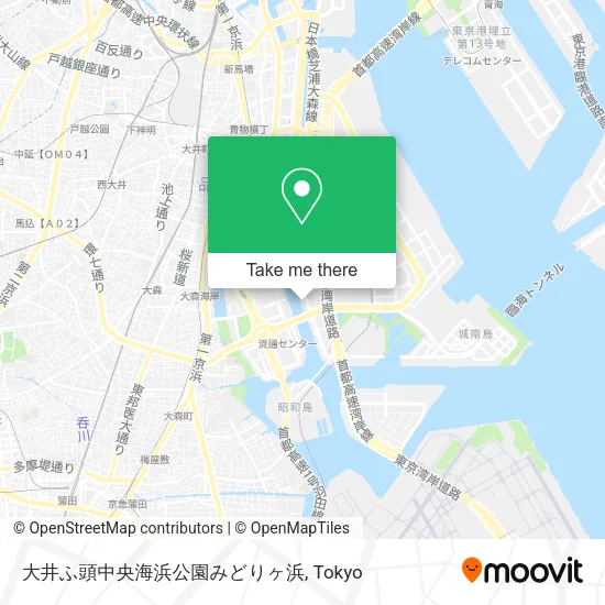 大井ふ頭中央海浜公園みどりヶ浜 map