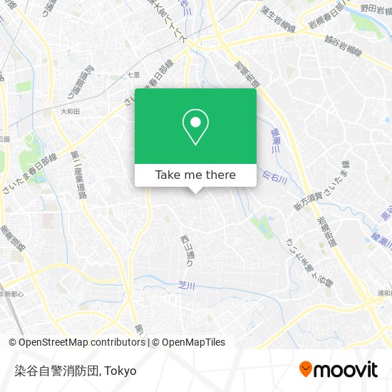 染谷自警消防団 map
