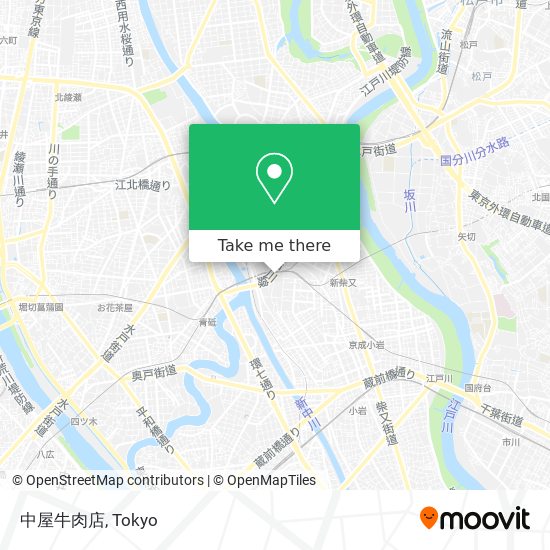 中屋牛肉店 map