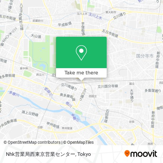 Nhk営業局西東京営業センター map