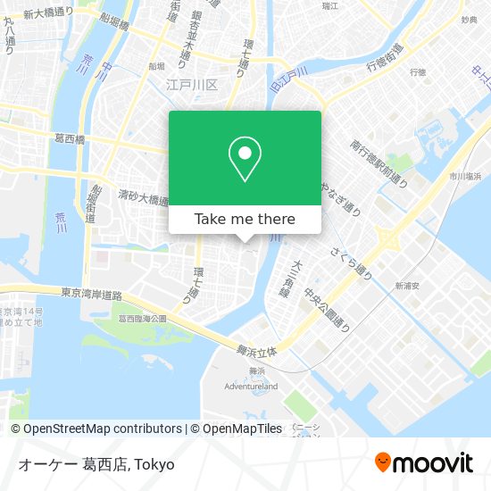 オーケー 葛西店 map