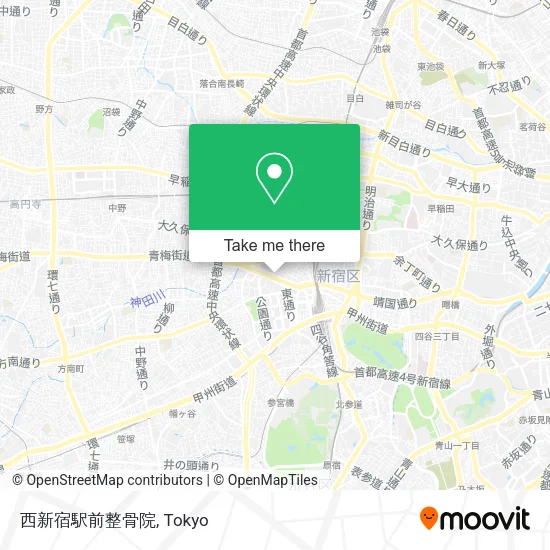 西新宿駅前整骨院 map