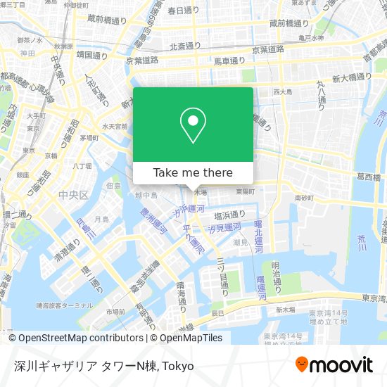 深川ギャザリア タワーN棟 map