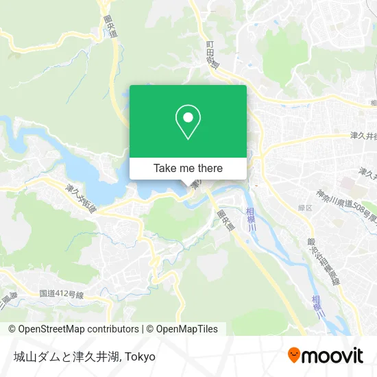 城山ダムと津久井湖 map