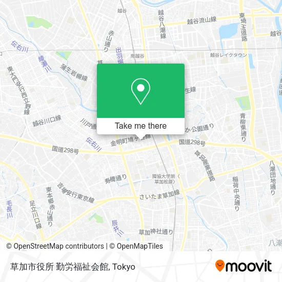 草加市役所 勤労福祉会館 map