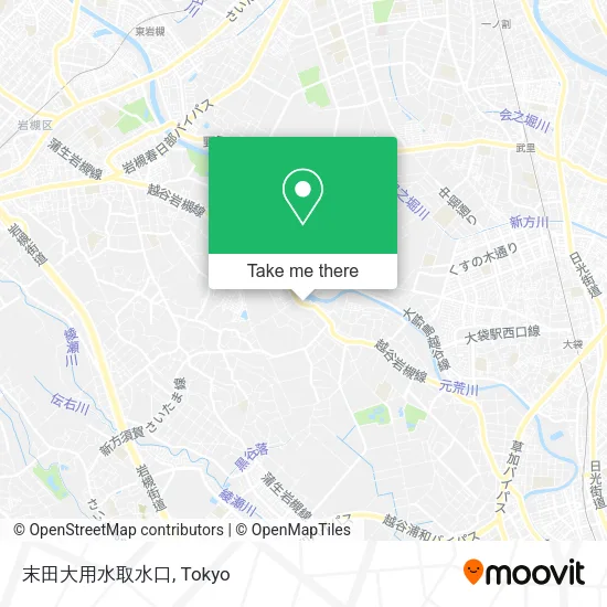 末田大用水取水口 map