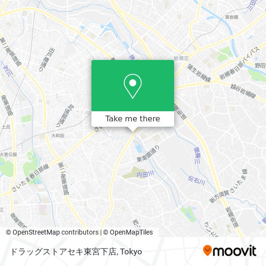 ドラッグストアセキ東宮下店 map