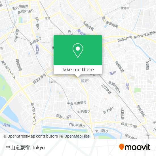 中山道蕨宿 map