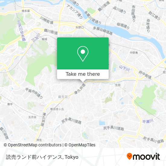 読売ランド前ハイデンス map