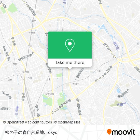 松の子の森自然緑地 map
