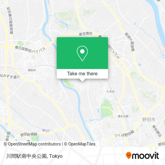 川間駅南中央公園 map