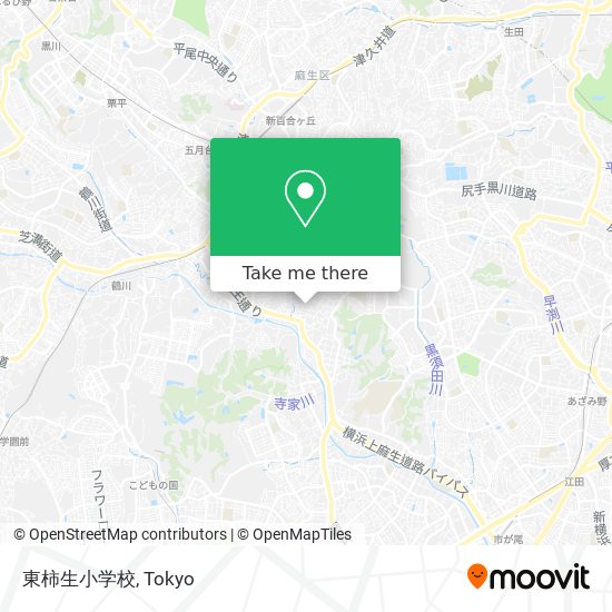 東柿生小学校 map