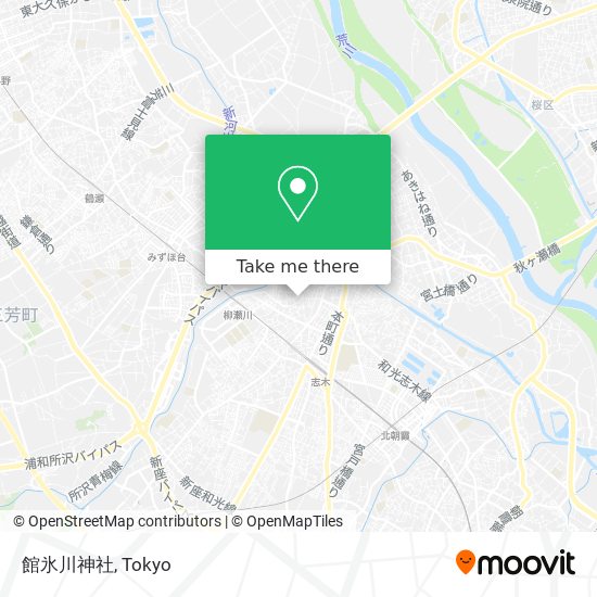 館氷川神社 map
