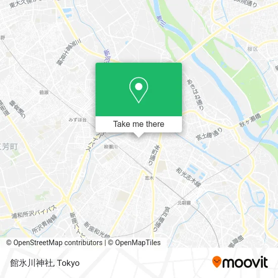 館氷川神社 map
