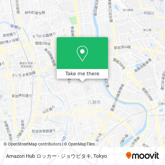 Amazon Hub ロッカー - ジョウビタキ map