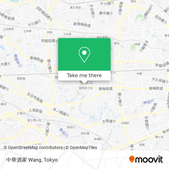 中華酒家 Wang map