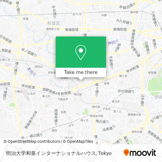 明治大学和泉インターナショナルハウス map