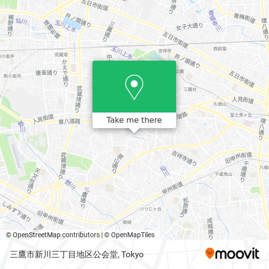 三鷹市新川三丁目地区公会堂 map