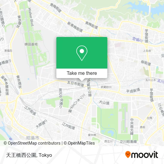 天王橋西公園 map