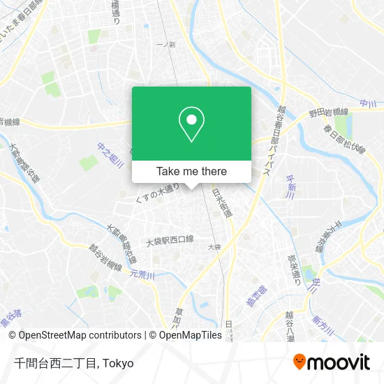 千間台西二丁目 map