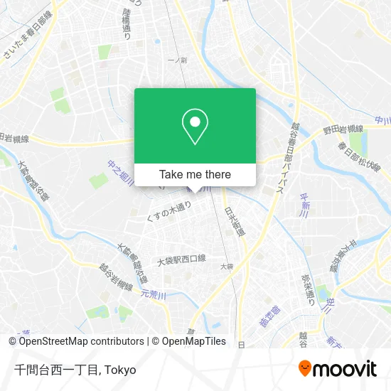 千間台西一丁目 map